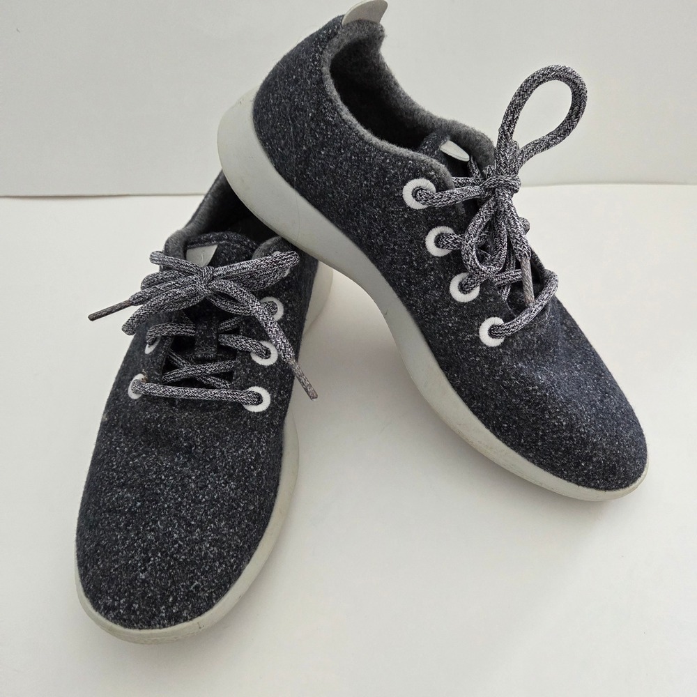 Allbirds Wool Runner Charcoal‎ Gray Merino Wool Sustainable Sneaker Womens 9
